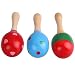 YQing 1 Pcs Egg Shaker Kids Wooden Maracas Rattle Shakers Musical Educational Toys(Random Color Pattern)