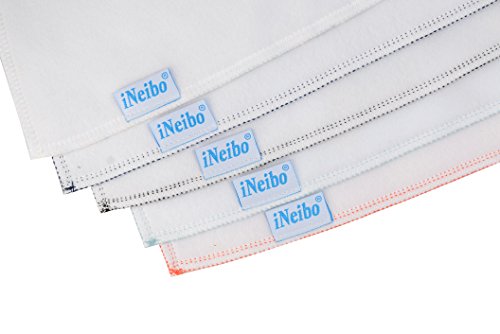 iNeibo Baby Dreieckstuch Lätzchen Spucktuch Mit Druckknöpfen, 100% saugfähige und weiche Baumwolle Halstücher, Multifunctional, Wasserdichte TPU Auskleidung für 0-3 Jahre (Unisex) - 7