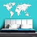 Produktbild YANCONG vinilos de pared decorativos Mapa del Mundo Atlas Con Google Dots PVC etiqueta de la pared decoración para EL hogar Art Decal Mural 57x104cm