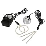 Diyeeni Brouillard d'eau de Bassin de Fontaine, humidificateur d'air de brumisateur d'atomiseur de nébuliseur ultrasonique de 24V 12 LED 12 LED + Chargeur(Prise européenne)