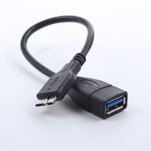 IVSO® Mikro USB 3.0 Host OTG Kabel/Adapter für Samsung Galaxy Note Pro 12.2/Galaxy Tab Pro 12.2 Tablet PC/Asus T100CHI Tablet, Samsung Galaxy Note 4 etc, Schwarz - 5
