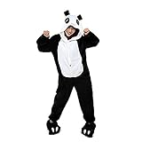 Très Chic Mailanda Unisex Erwachsene Schlafanzug Karneval Tier Cosplay Plüschtier Kapuzenkostüm(Panda)