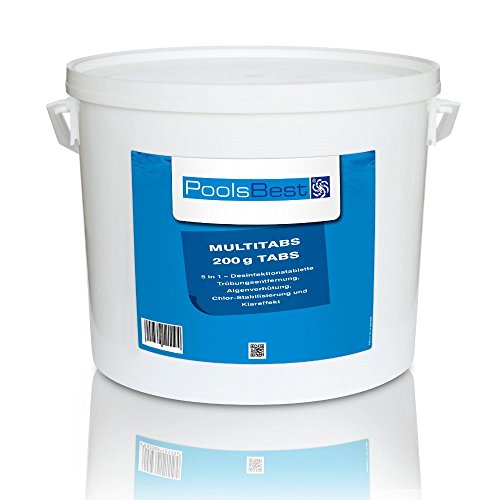 10 Kg - PoolsBest® Chlor Multitabs 5in1, 200g Tabs