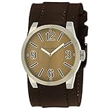 Bruno Banani BR26107 – Armbanduhr Herren, Lederband braun