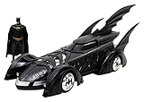 Miniatur Jada Toys - Batman Forever mit Figur Batmobil Fahrzeug Miniatur, 98036bk, schwarz, Maßstab 1/24