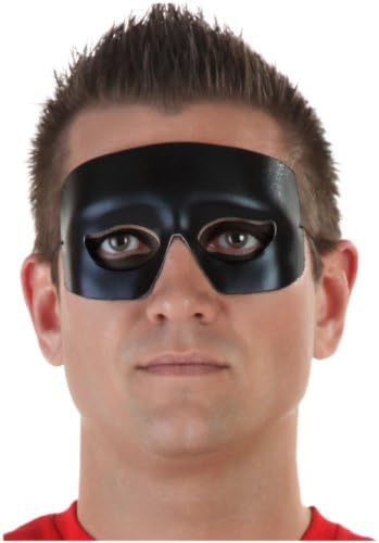 Hero and Villain Black Eye Mask Standard