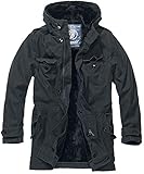 parka herren übergang gestepptes Innenfutter Brandit BW Parka Winterjacke Schwarz L