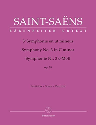 Symphony No.3 in C minor Op.78 Organ (Full Score, paperback)