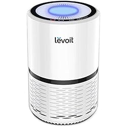 Levoit Purificateur d'Air avec Véritable Hepa et Filtre à Charbon, Faible Décibel 25-46dB, Eliminateur 99,97% d'Allergie, Animaux Domestiques, Fumée, Moisissure, Pollen avec Veuilleuse, LV-H132 Blanc