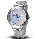 El estilo conciso de este reloj de pulsera es más adecuado para estudiantes y mujeres.