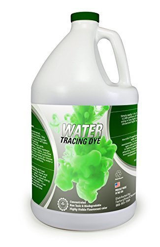 Green Water Tracing & Leak Detection Flourescent Dye - 1 Gallon by EcoClean Solutions