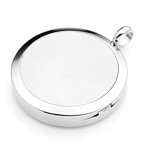 JOVIVI Edelstahl Rund Aromatherapie Ätherische Öle Diffusor Halskette Hollow Hohl Glücklich Wolken Floating Medaillon Locket Anhänger - 5