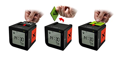 Bresser Funkwecker FlipMe mit leisem Crescendo Alarm, schwarz - 4