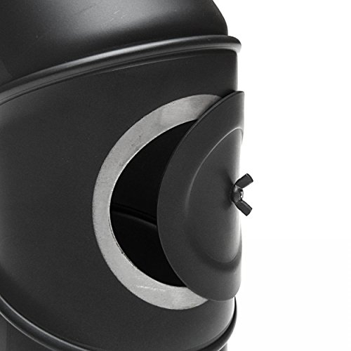 raik SH031-180-sw Rauchrohrbogen / Ofenrohr 180mm – 0° – 90° mit Reinigungsöffnung schwarz - 5