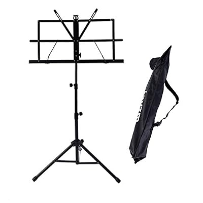 Rayzm Partition en Livres, Support Portable Sturdy Support Métal Pliant avec Sac Transport, Hauteur Ajustable, Charge Max 1.5kgs, Léger et Compact pour Stockage ou Voyage