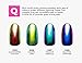 The Ultimate Rainbow Mermaid Chrome Nail Powders by ThumbsUp Nails (P007 Twilight Emerald)