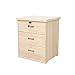 Produktbild BinLZ-Table Massivholz Beistelltisch Nachttisch Schrank/mit 3 Schubladen mit Lock Locker Schlafzimmer Lagerung