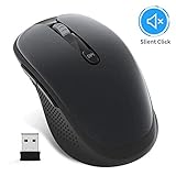 【MULTI-FUNKTION & WEITERE KOMPATIBILITÄT】 Maus USB Wireless kompatibel mit Microsoft Windows 7/8/10 / XP, Vista 7/8 und Mac OS (V10.4 oder höher). Schnurlose Maus für Laptop passt für Desktop, PC, Macbook, Laptops, Notebook, Chromebook und andere Geräte.
