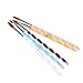 Tinksky 5pcs Nail Art Gel Acrylic Brushes Set Carving Pen Brush Liquid Powder DIY No.12.10.8.6.4