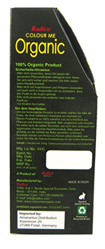 Radico Colour Me Organic Pflanzenhaarfarbe Leichtes Aschblond (bio, vegan, Naturkosmetik) LeichtesAsch - 3