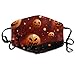 Produktbild Moiq-A Halloween Kürbis Muster Mundmasken Unisex Anti-Staub-Grippe Waschbar wiederverwendbare Mundmaske Mode-Design für Mädchen Frauen Jungen Männer