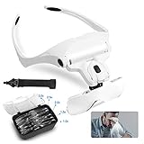 Hands Free Head Magnifier - Ein elastischer Kopfbügel sorgt für einen sicheren Sitz und reduziert den Druck und die Ermüdung Ihrer Nase für eine lange Nutzungsdauer. Was für großartige Hände frei Werkzeuge