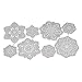 Produktbild Beginfu Kreative Neue Schneeflocke Metall Stanzformen Schablonen DIY Album Silber Farbe DIY Handwerk Blume Herz Prägen Stanzschablone Embossing Machine Stanzformen Prägemaschine Paper Card Craft