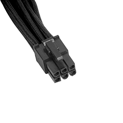 SilverStone SST-PP07-IDE6B – Netzteil-Verlängerungskable 25cm 6pin auf PCI-E 6pin, schwarz - 4