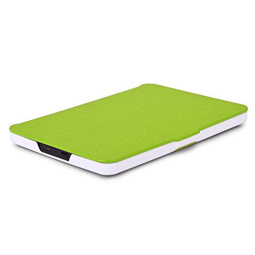 Kindle 7.Gen Hülle Case – MoKo Superleicht PU Leder Tasche Schutzhülle Schale für Amazon E-reader Kindle (7. Generation – 2014 Modell)(Nur Geeignet für Kindle 2014 Modell mit Touchscreen), Grün - 7
