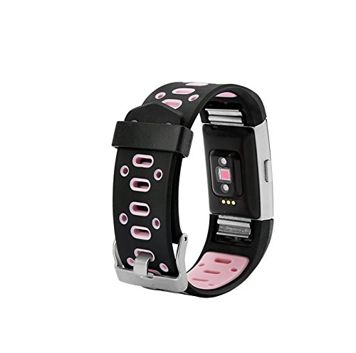 Ersatz Fitbit Charge 2 Armbänd, BeneStellar Silikagel Weiche Silikon Verstellbare Fashion Ersatz Sport Strap Bands für Fitbit Charge2 Smartwatch Fitness Wristband (5.1″-7″) - 4