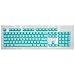 Produktbild SSSLG Pbt Keycap, Zwei-Farben-Keycap, 104-key-Setting, Good Light Transmission, Multiple Colors, kompatibel mit den meisten Mainstream-mechanischen Tastaturen,Blue