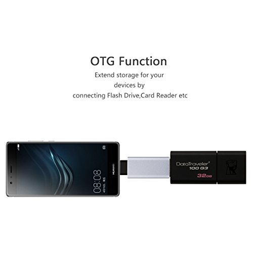 [2 Stücke] USB C Adapter auf USB 3.0 für Typ C Geräte inklusive neuen MacBook, Google Chromebook Pixel, Nokia N1 Tablet usw. (Silber) von SZCTKlink - 6