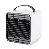 【 HUMIDIFICACIÓN Y ENFRIAMIENTO DEL VIENTO】 Tiene tres velocidades, puede humedecer el rocío de agua, puede agregar hielo con agua en el tanque de agua de atrás, mantener el aire más fresco y frío.