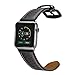 Produktbild Dee Plus kompatibel für Apple Watch Armband 38mm und 42mm Lederband,iWatch Uhrenband Perfektes Lederarmband passt Für Apple Watch Armband Ersatzarmband für Damen&Herren Series 1 2 3 4,Mit Schutzfolie