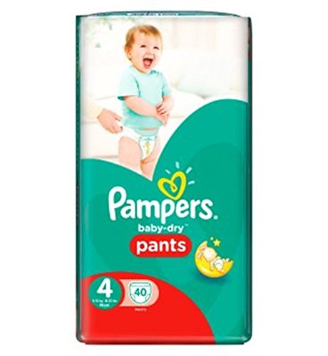 Pampers Baby-Dry Pants Size 4 Essential Pack 40 Nappies