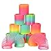 Gold Leaf 12 Pack Novelty Colorful Rainbow Neon Plastic Spring Magic Springs Toys for Birthday Party Favors Bag Fillers Gifts (Small) RS.450.00