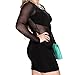 Tenflyer Plus Size New Fashion Sexy Women Patchwork Bandage Bodycon Party Dress