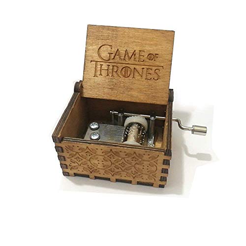 XIN-JI Mano Pura Juego de Tronos clásico Caja de música Mano Caja de música de Madera artesanía de Madera Creativa Mejores Regalos,Game of Thrones