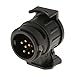 Produktbild MagiDeal 13-polig Auf 7-polig Doppel Kurze Schleppen Wohnwagen Anhängerstecker Stecker Adapter Schwarz