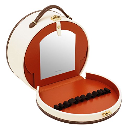Friedrich|23, Schmuck- und Make-Up-Koffer, Feinsynthetik, 26 x 14 x 22,5 cm, Klickverschluss, Mit Spiegel, Ascot - 6