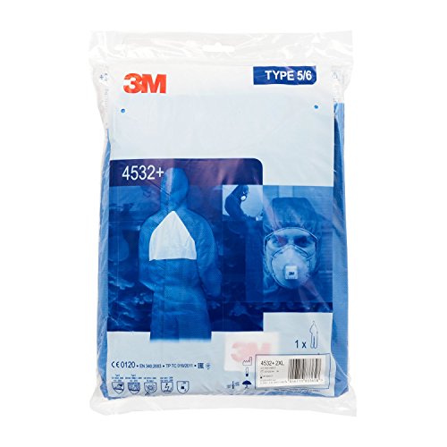 3M Schutzanzug Größe XXL, 1 Stück, blau, 4532+B2X - 6