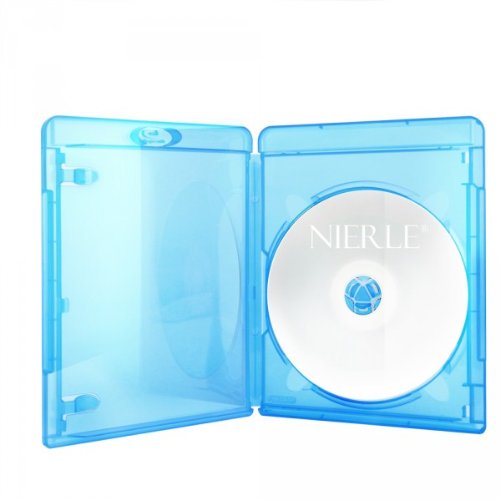 Amaray Blu-ray Hüllen, Slim 11 mm, Maschinen-pack-Qualität, Transparent, Blau, 25 Stück - 2