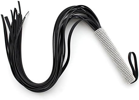 AK Charm pure hand - whip inlaid crystal stage props leather leather whip