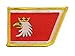Produktbild Aufnäher Patch Flagge Polen Woiwodschaft Ermland-Masuren - 8 x 6 cm