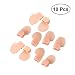 Produktbild Healifty Zehenspreizer Silkon Zehen Separator Protektoren Bandage zum Zuschneiden für Pinky Toe Bunion 10 Stück (Nude Farbe)