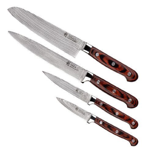 4er Damastmesser Set - Wakoli Jimu