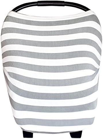 Neufashion Baby Car Seat Canopy Nursing Cover Scarf Baby Stroller Sunshade Multi Use Stretchy Cover for Breast Feeding Gift for Boys Girls