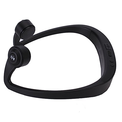 MINKOO LF-V9 - Auriculares inalámbricos de conducción ósea (Bluetooth, estéreo, Sonido Agradable), Color Negro