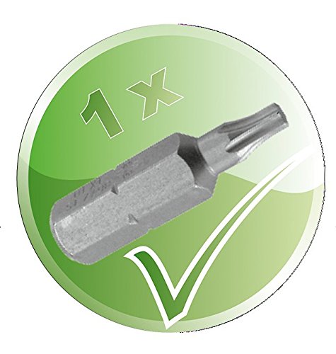 CON:P B30146 Pfostenschrauben 8 x 40 mm, Torx, mit Scheibe, verzinkt, 48 Stück, mit 1 Bit - 4