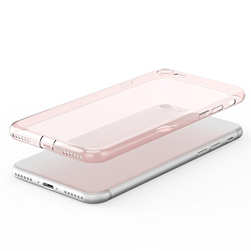 esorio® Apple iPhone 7 Hülle Case mit Kameraschutz + Lightning Staubschutz in rosegold - 5